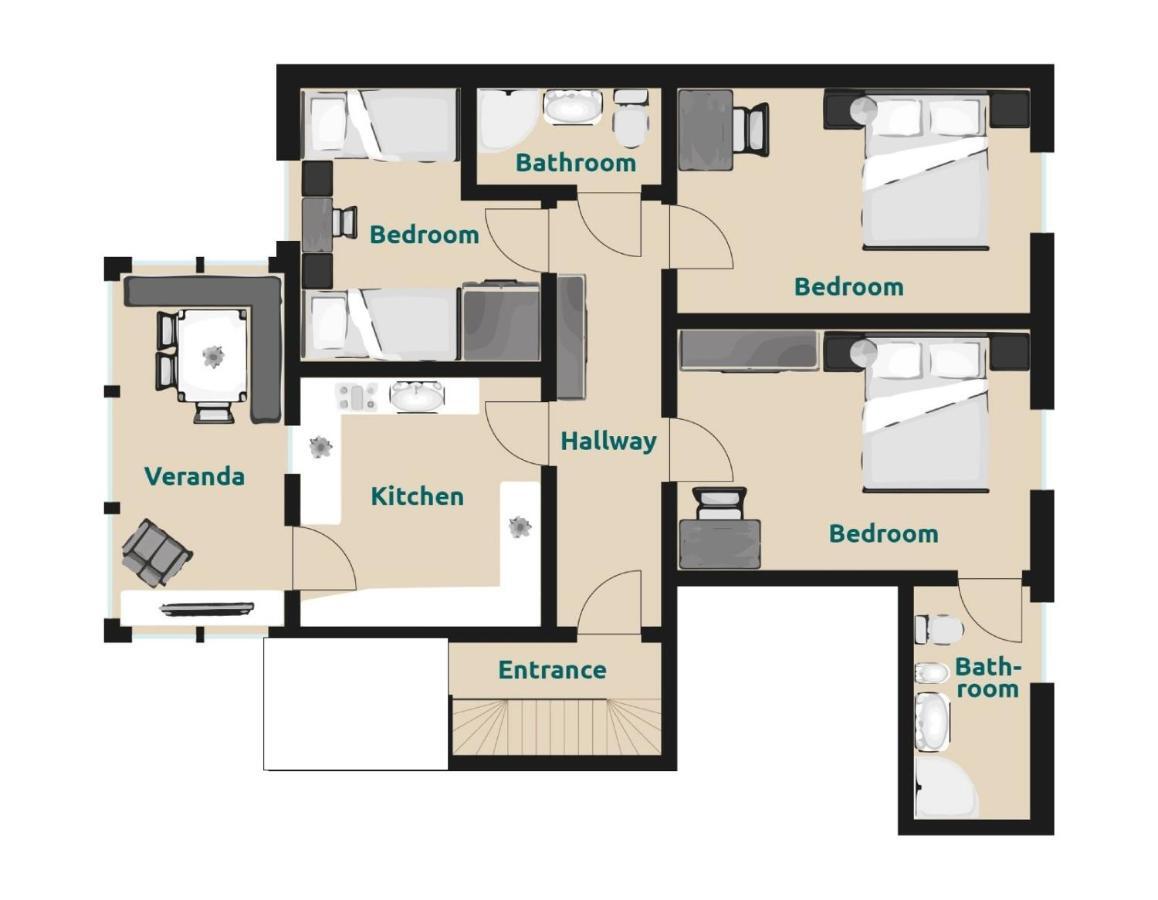 Villa Alpina Apartments Santa Cristina Val Gardena Екстер'єр фото